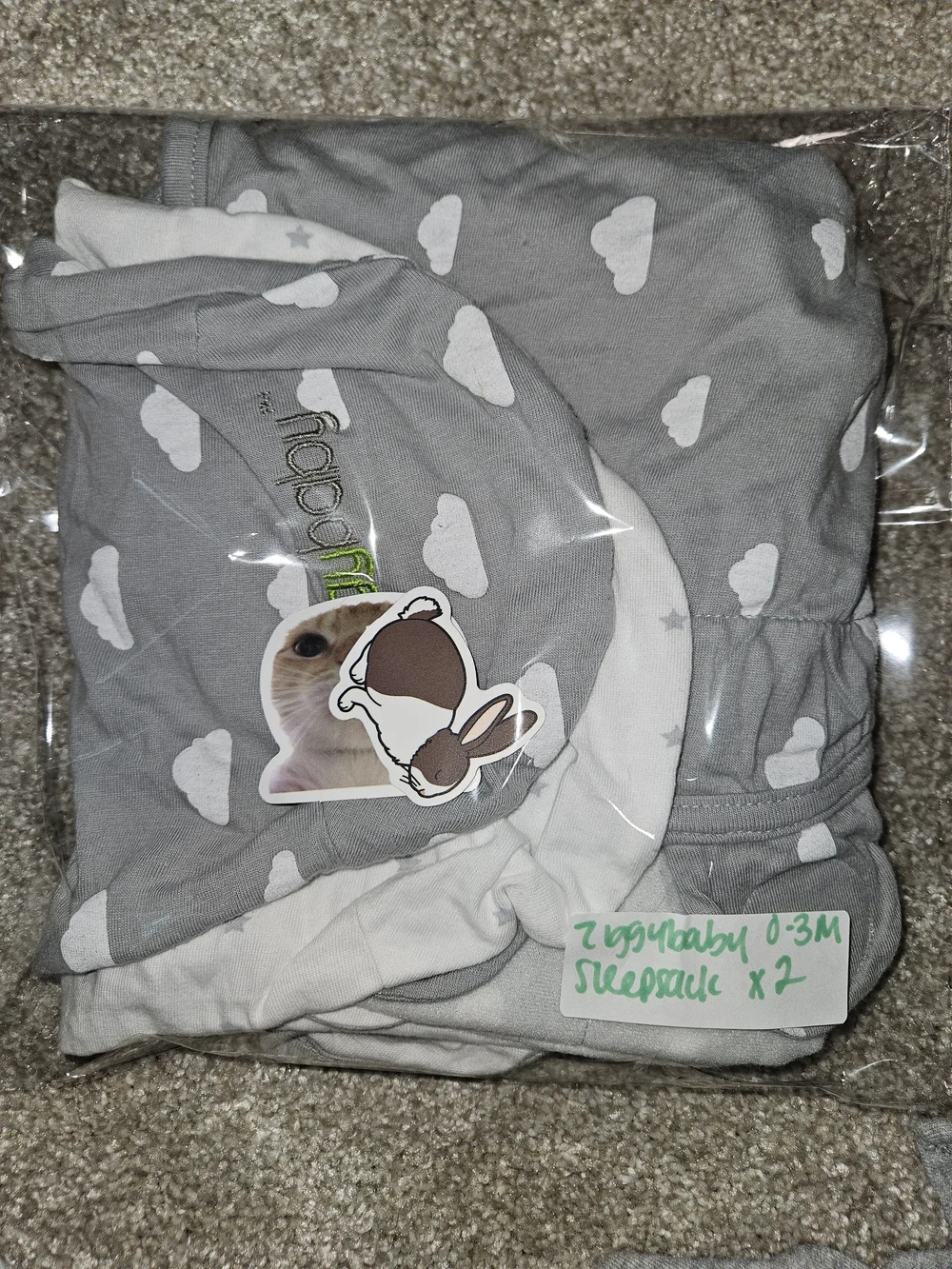 Ziggy Baby Bundle Of 2 Swaddles 100% Cotton Sm/Med 0-3 Months